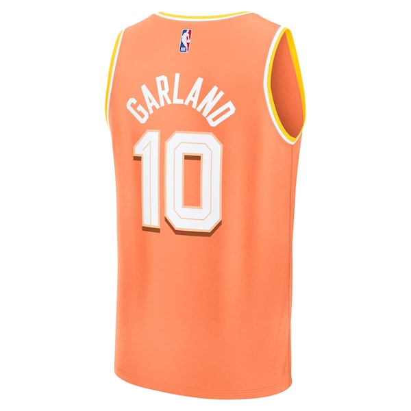 Darius Garland Cleveland Cavaliers Youth 2025/26 City Edition Fast Break Jersey - Orange - Image 3