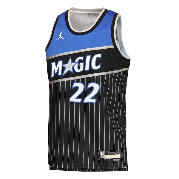 Franz Wagner Orlando Magic Jordan Brand Youth Swingman Jersey - Statement Edition - Black - Image 3