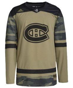 Alternative view of Montreal Canadiens adidas Logo Military Appreciation Team Authentic Practice Jersey - Camo