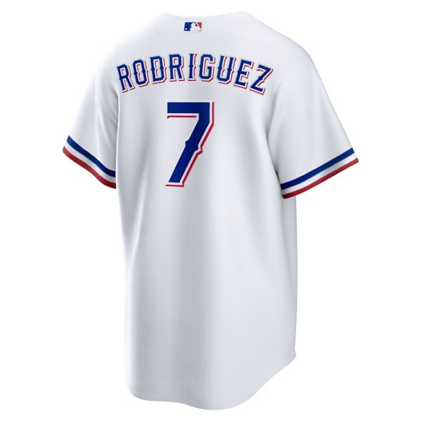 Ivan Rodriguez Texas Rangers Nike Home Retired Player Replica Jersey - White - Image 3