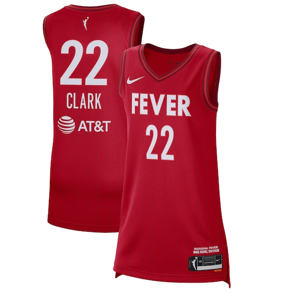 Caitlin Clark Indiana Fever Nike Women's 2024 WNBA Draft Rebel Edition Victory Player Jersey - Navy/Red - Image 6