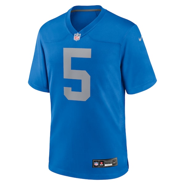 David Montgomery Detroit Lions Nike Alternate Game Jersey - Blue - Image 2