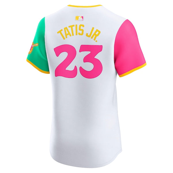 Fernando Tatis Jr. San Diego Padres Nike City Connect Elite Jersey - White - Image 3