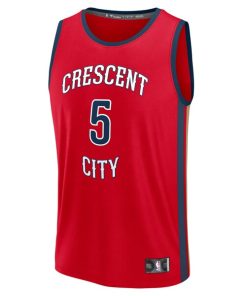 Alternative view of Dejounte Murray New Orleans Pelicans  Youth Fast Break Replica Player Jersey - Statement Edition - Red