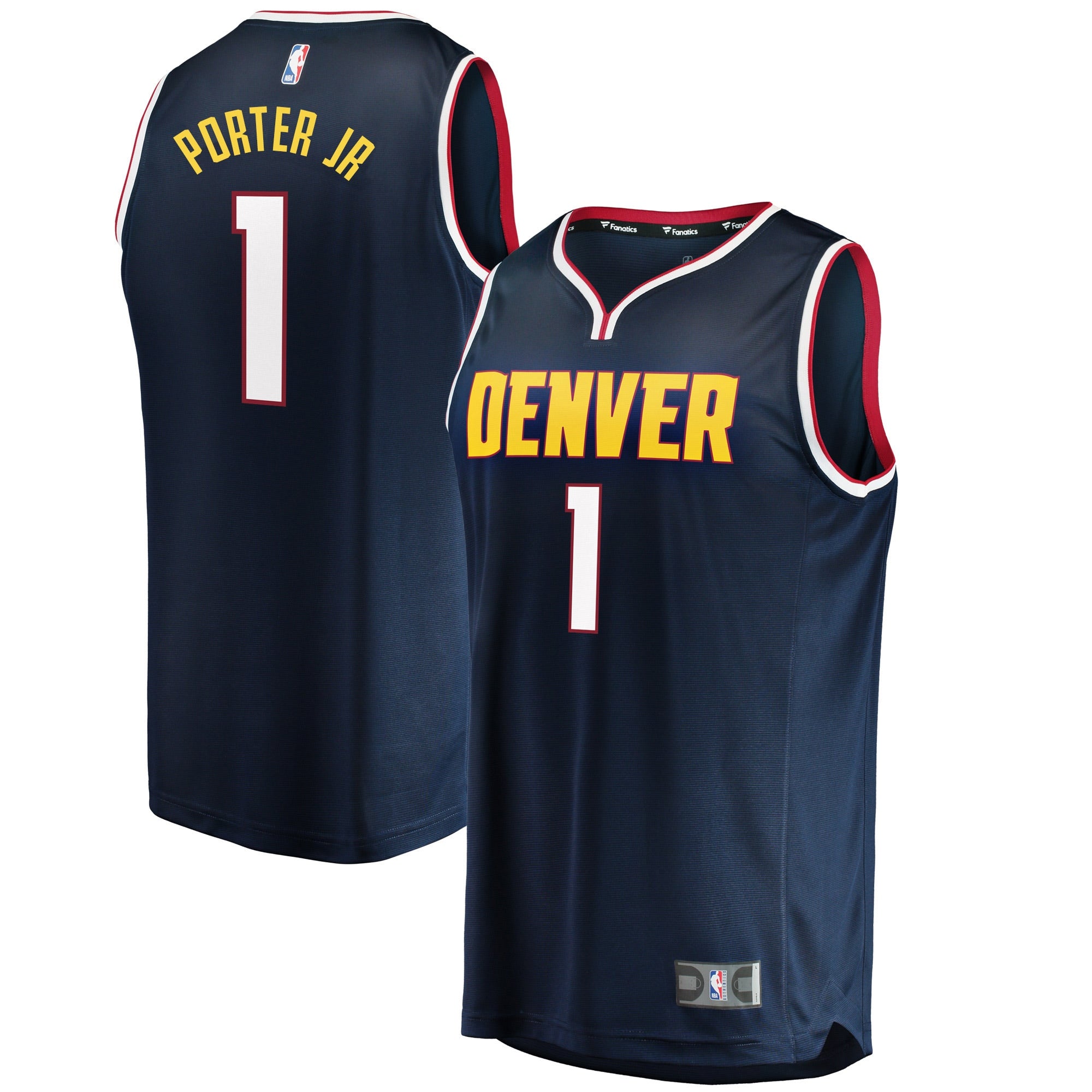 Michael Porter Jr. Denver Nuggets Fast Break Replica Player Jersey - Icon Edition - Navy/Blue - Image 5