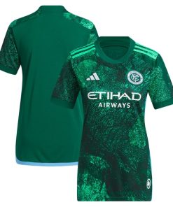 New York City FC adidas Women's 2024 The Parks Replica Jersey - Green
