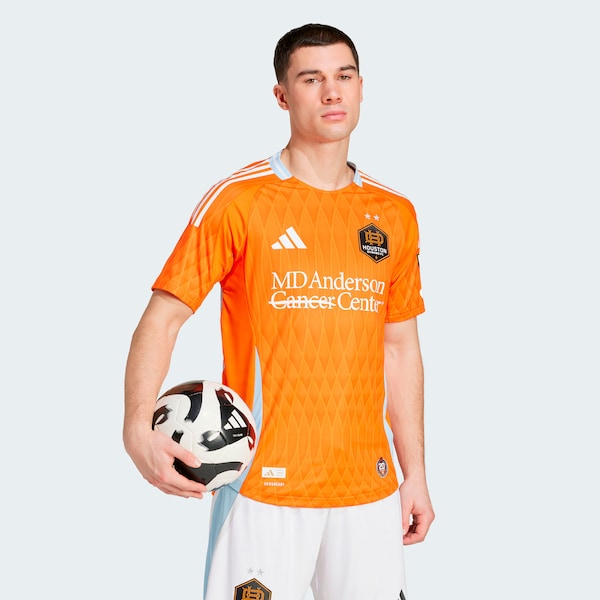 Houston Dynamo FC adidas 2025 Season 20 Authentic Jersey - Orange - Image 6