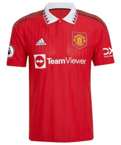 Alternative view of Scott McTominay Manchester United adidas 2022/23 Home Authentic Player Jersey - Red