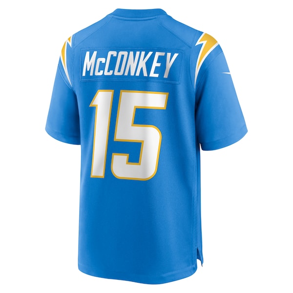 Ladd McConkey Los Angeles Chargers Nike 2024 NFL Draft Player Game Jersey - Powder Blue - Image 3
