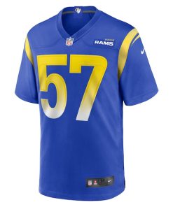 Alternative view of Zachary Thomas Los Angeles Rams Nike Team Game Jersey -  Royal