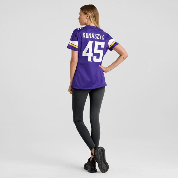 Jordan Kunaszyk Minnesota Vikings Nike Women's Game Jersey - Purple - Image 6