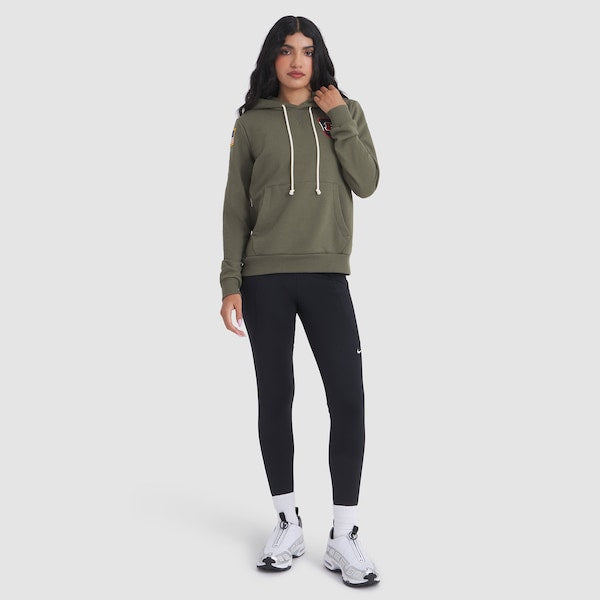 Cincinnati Bengals Nike Women's 2025 Salute to Service Sideline Standard Issue Dri-FIT Hoodie - Olive - Image 3