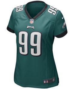 Alternative view of Jerome Brown Philadelphia Eagles Nike Women's Game Retired Player Jersey - Midnight Green