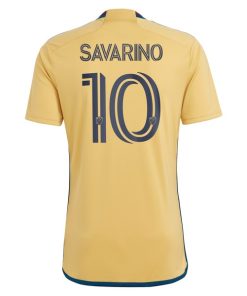 Alternative view of Jefferson Savarino Real Salt Lake adidas 2024 The Beehive State Kit Replica Player Jersey - Gold