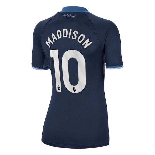 James Maddison Tottenham Hotspur Nike Women's 2023/24 Away Stadium Replica Player Jersey - Navy/Tan/White - Image 2