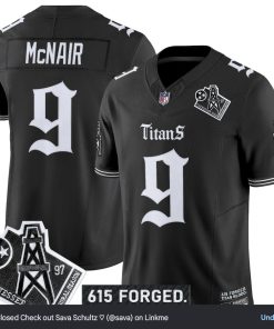 Steve McNair Tennessee Titans Nike Vapor F.U.S.E Limited Jersey - Black