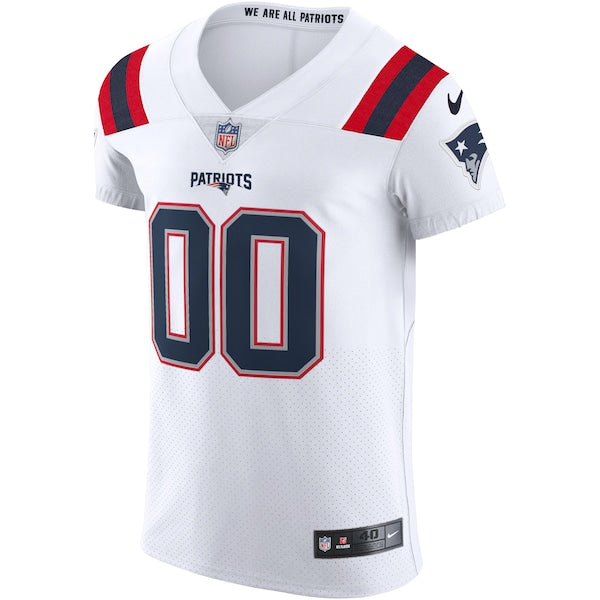 New England Patriots Nike Vapor Elite Custom Jersey - White - Image 2