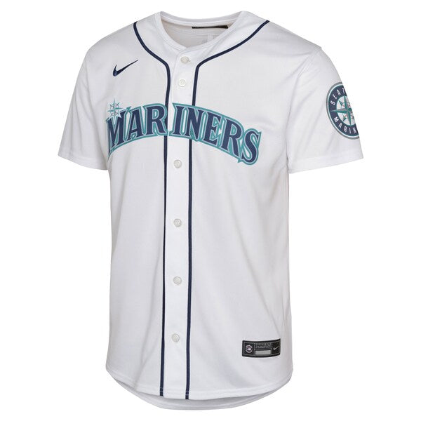 Julio Rodr¨ªguez Seattle Mariners Nike Youth Home Limited Player Jersey - White - Image 2