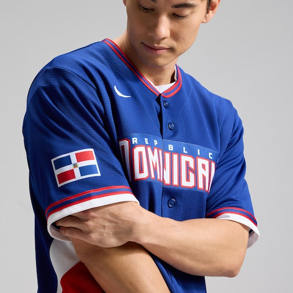 Dominican Republic Baseball Nike 2026 World Baseball Classic Road Stadium Jersey - Royal/White - Image 3