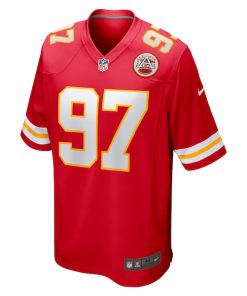 Alternative view of Felix Anudike-Uzomah Kansas City Chiefs Nike 2023 NFL Draft First Round Pick Game Jersey - Red