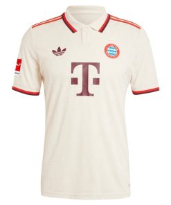 Alternative view of Bayern Munich adidas Originals 2024/25 Third Authentic Jersey - Cream