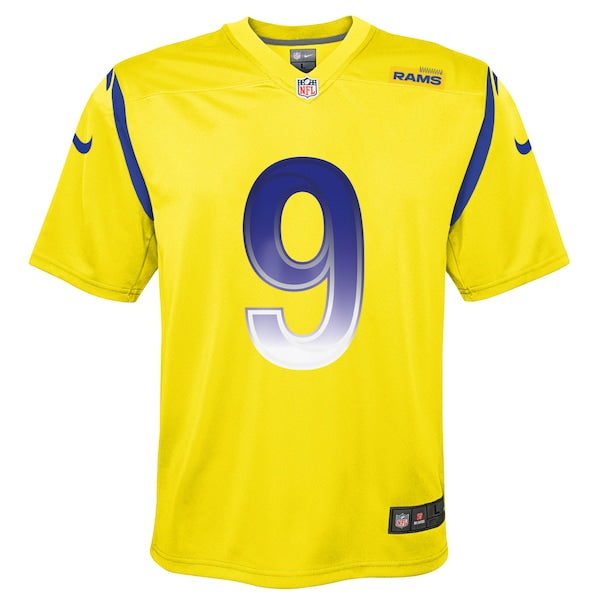 Matthew Stafford Los Angeles Rams Nike Youth Inverted Game Jersey - Gold - Image 2