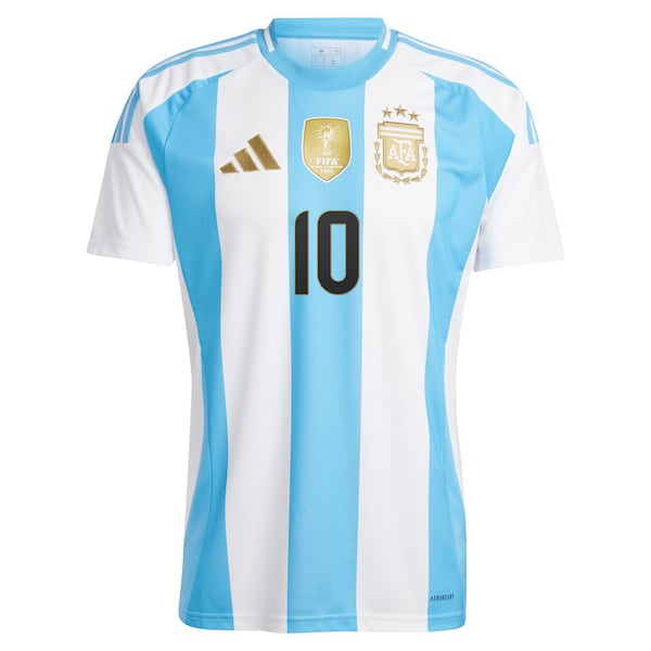 Lionel Messi Argentina National Team adidas 2024 Home Replica Player Jersey - White/Blue - Image 3