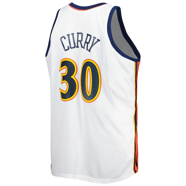 Stephen Curry Golden State Warriors Big & Tall Hardwood Classics 2008/09 Swingman Jersey - White - Image 3