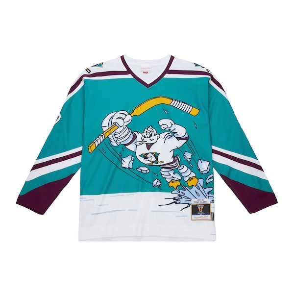 Teemu Selanne Anaheim Ducks 1995-96 Power Play Jersey - Teal - Image 2