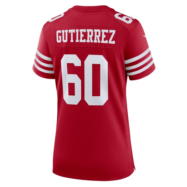 Sebastian Gutierrez San Francisco 49ers Nike Women's Team Game Jersey - Scarlet - Image 3