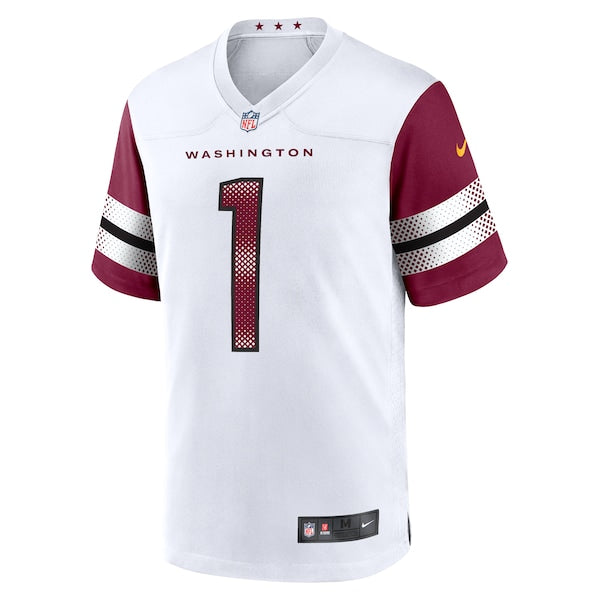 Jayden Daniels Washington Commanders Nike 2024 NFL Draft First Round Pick Player Game Jersey - White - Image 2