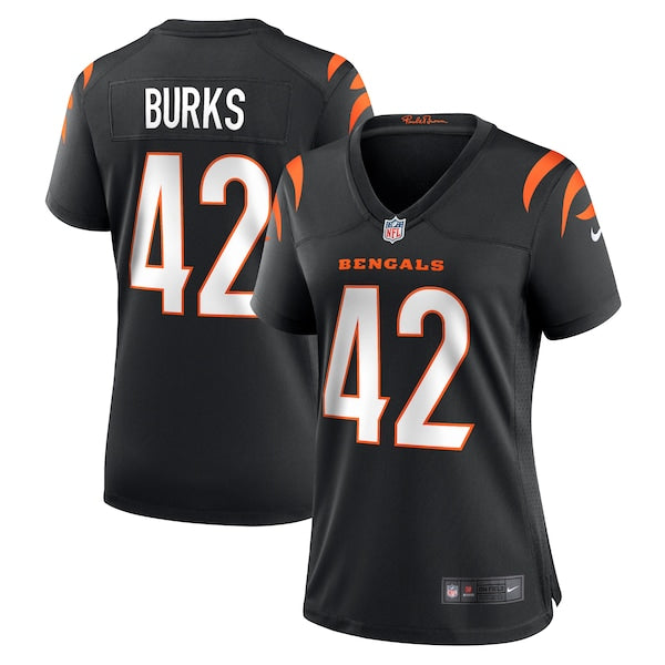 Oren Burks Cincinnati Bengals Nike Women's Team Game Jersey - Black - Image 2