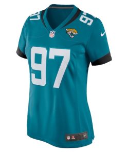 Alternative view of Henry Mondeaux Jacksonville Jaguars Nike Women's  Game Jersey -  Teal