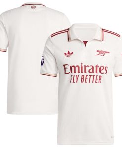 Arsenal adidas 2025/26 Third Authentic Jersey - White/Red/Blue