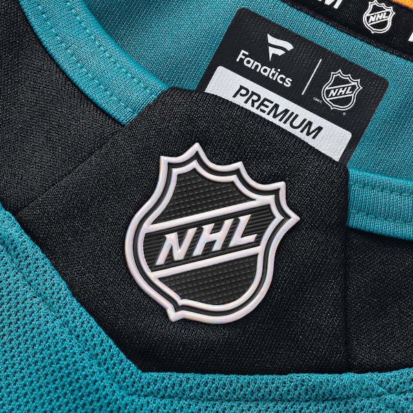 Logan Couture San Jose Sharks Home Premium Jersey - Teal/Black - Image 4