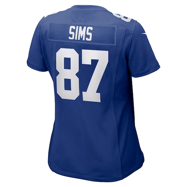 Cam Sims New York Giants Nike Women's Game Jersey - Royal - Image 3