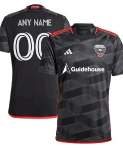 D.C. United adidas 2024 The Icon Kit Replica Custom Jersey?¨C Black