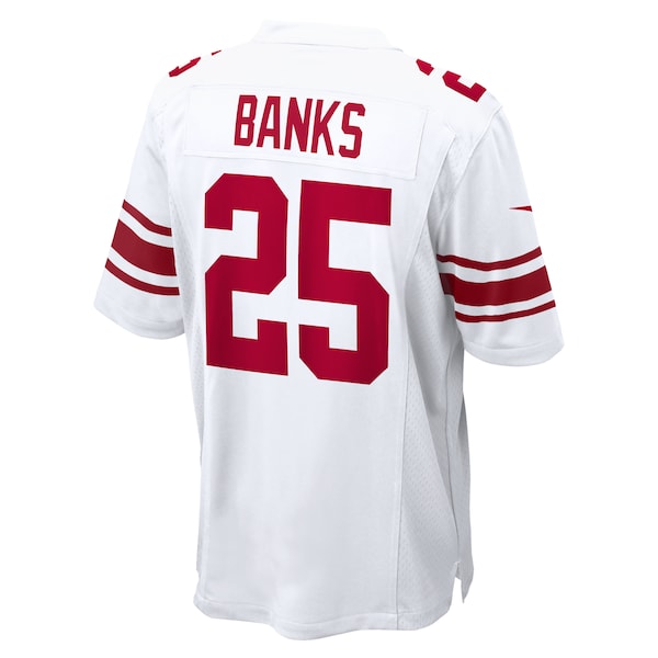 Deonte Banks New York Giants Nike Game Jersey - White/Royal - Image 4