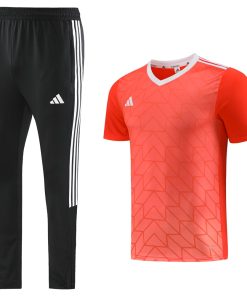 Adidas Short Sleeve Training Jersey Set - AD05- Vibrant Orange/Black
