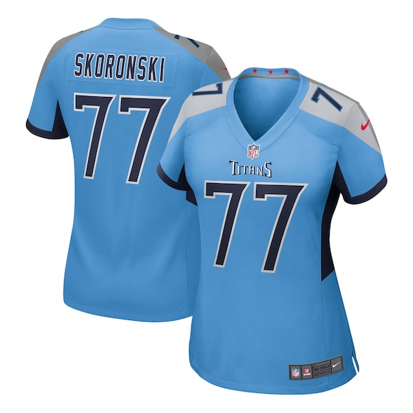 Peter Skoronski Tennessee Titans Nike Women's Team Game Jersey - Light Blue