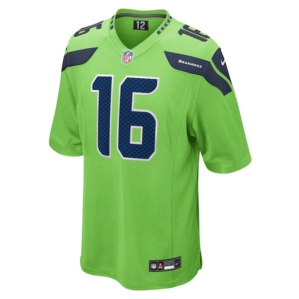Tyler Lockett Seattle Seahawks Nike Game Jersey - Neon Green - Image 2