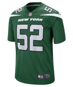 Alternative view of Jermaine Johnson II New York Jets Nike Player Game Jersey - Green
