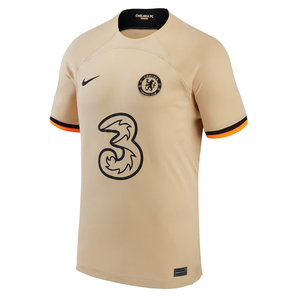 Chelsea Nike 2022/23 Third Replica Jersey - Gold - Image 2