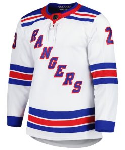 Alternative view of Adam Fox New York Rangers adidas Home Primegreen Authentic Player Jersey - White