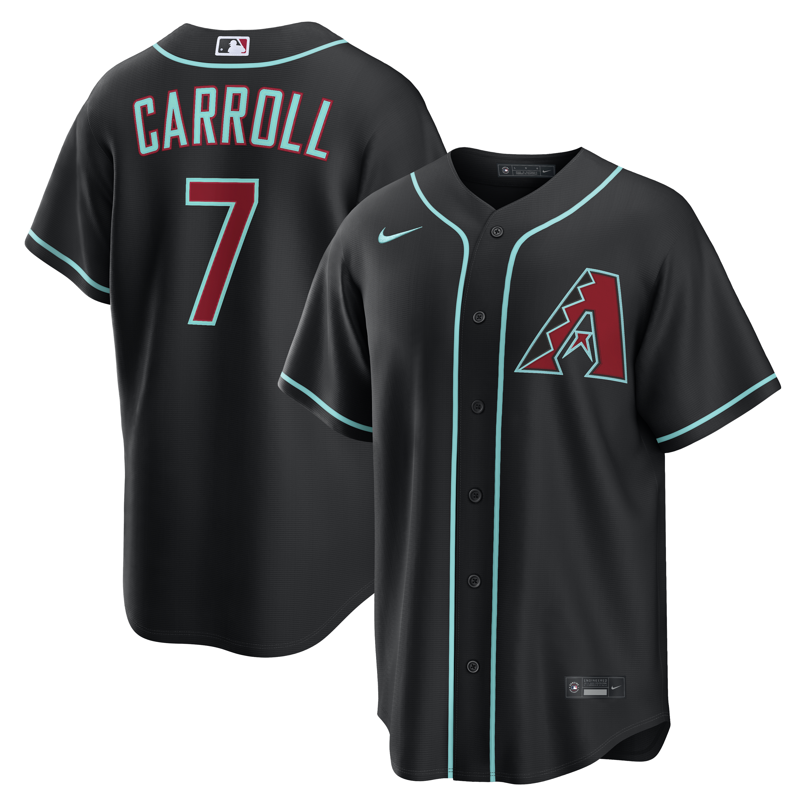 Corbin Carroll Arizona Diamondbacks Nike Road Replica Jersey - Gray/Black/Crimson - Image 11