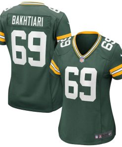 David Bakhtiari Green Bay Packers Nike Women's Game Jersey - Green