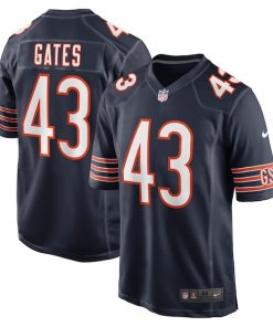 DeMarquis Gates Chicago Bears Nike Game Player Jersey - Navy