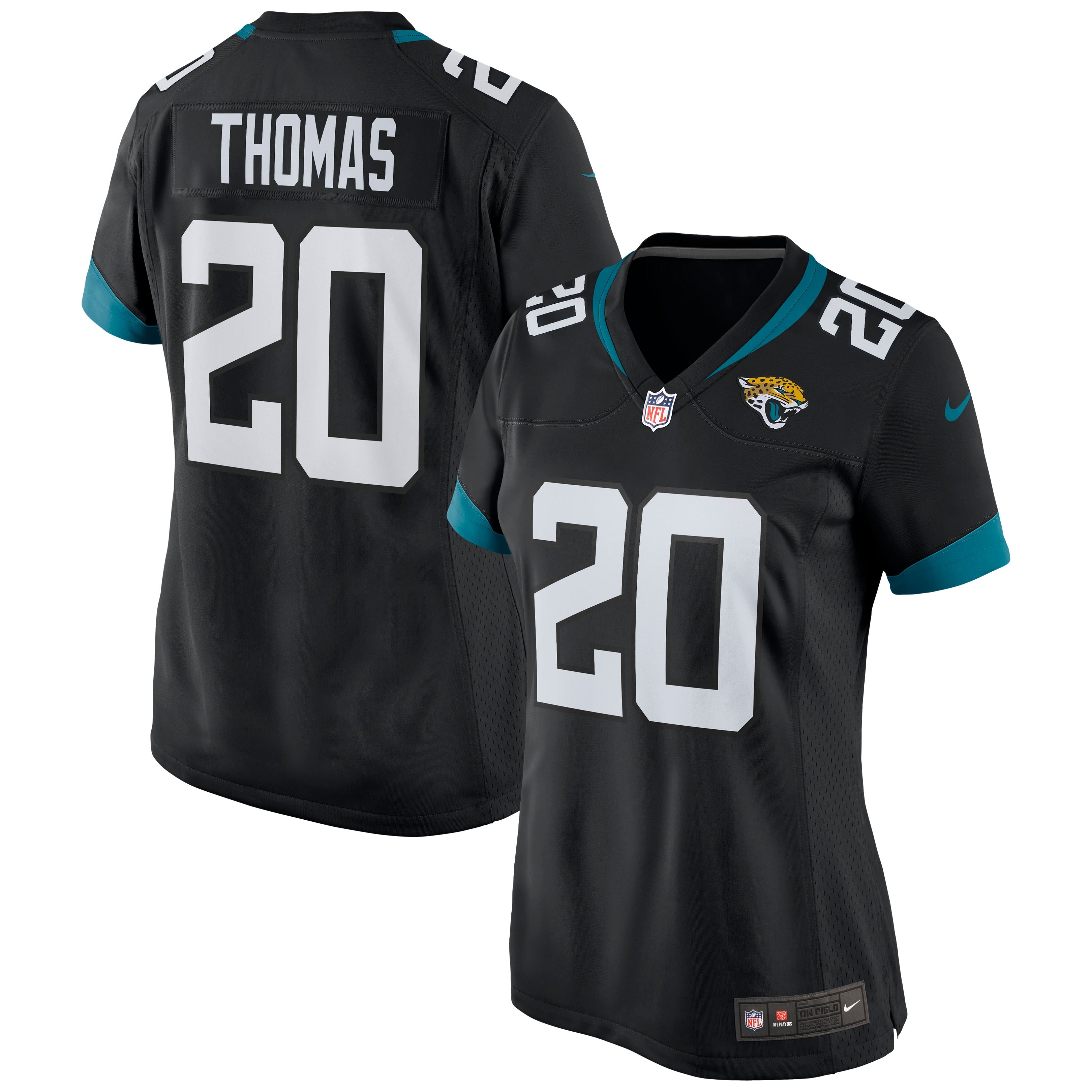 Daniel Thomas Jacksonville Jaguars Nike Women's Game Jersey - Teal/Black - Image 6