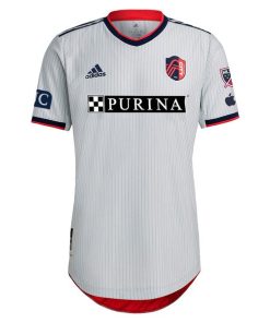 Alternative view of St. Louis City SC adidas 2024 The Spirit Kit Authentic Custom Jersey - Gray