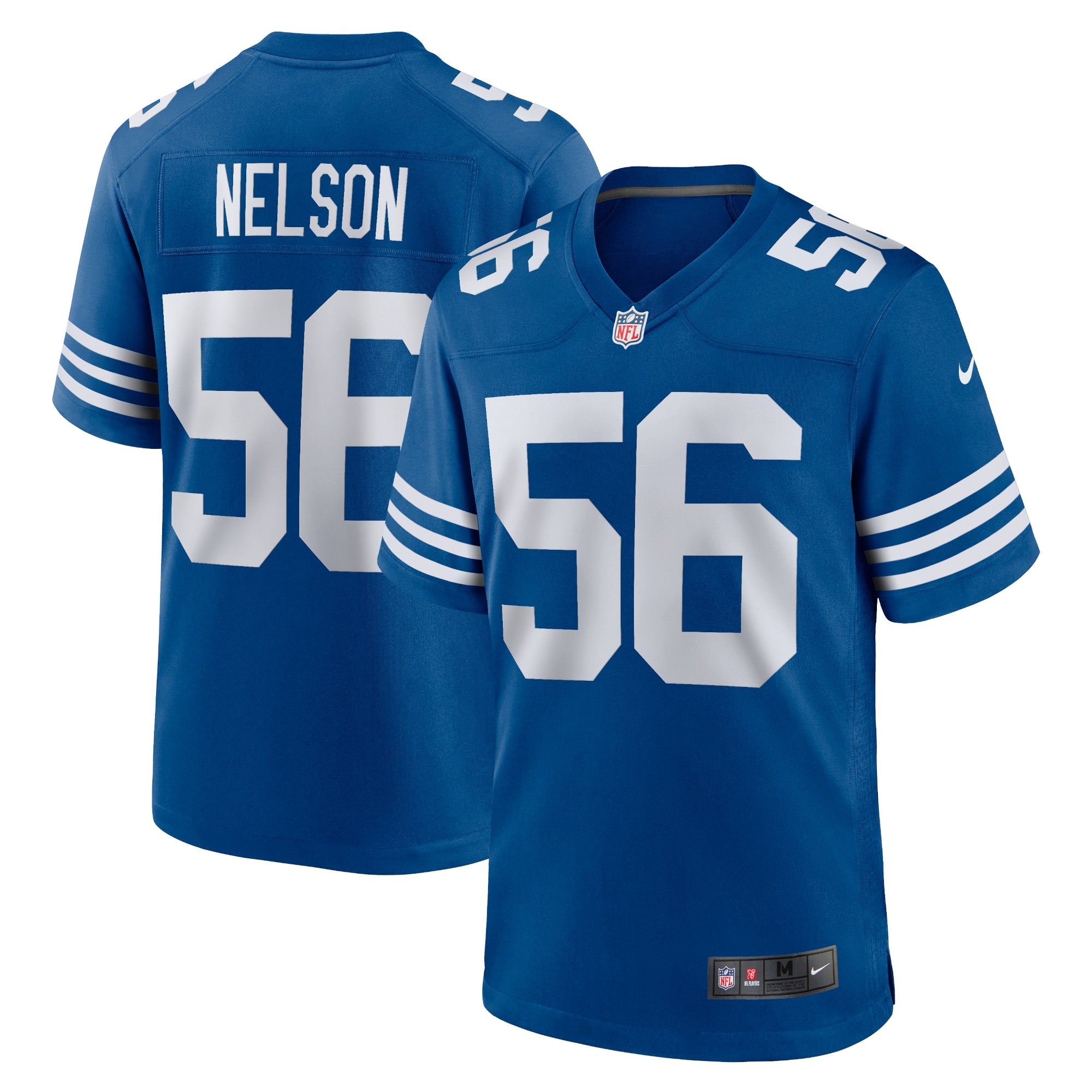 Quenton Nelson Indianapolis Colts Nike Game Player Jersey - White/Royal - Image 5